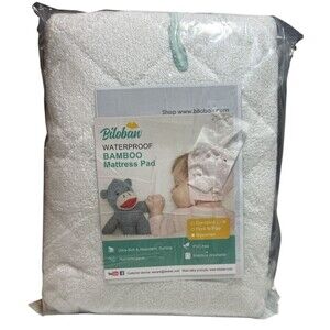 Biloban‎ Waterproof Bamboo Bassinet Size Mattress Pad Ultra Soft & Absorbent NEW